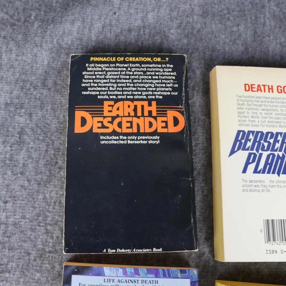 Vintage Berserker Series 4 PB Book Lot Saberhagen Niven Sci-Fi Multicolor USA